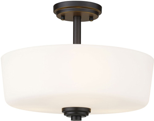 Z-Lite 220SF3 Arlington Bronze Ceiling Light Fixture