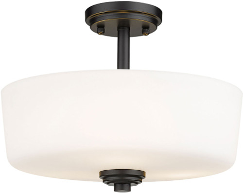 Z-Lite 220SF3-MB Arlington Matte Black Ceiling Lighting Fixture