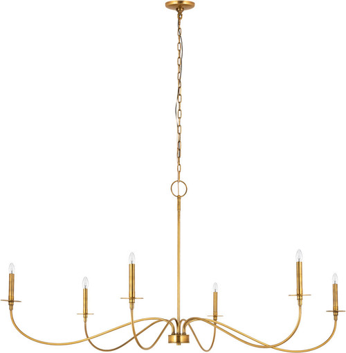Z-Lite 2301-63RB Arrington Rubbed Brass Chandelier Light