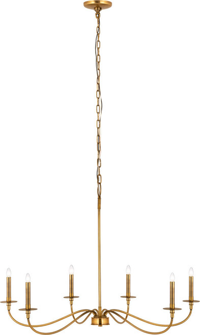 Z-Lite 2301-42RB Arrington Rubbed Brass Chandelier Lamp