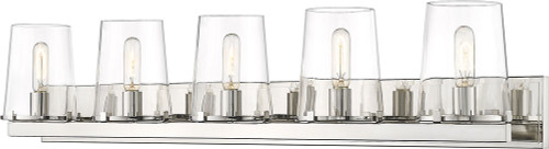 Z-Lite 3032-5V-PN Callista Modern Polished Nickel 5-Light Bathroom Light Sconce