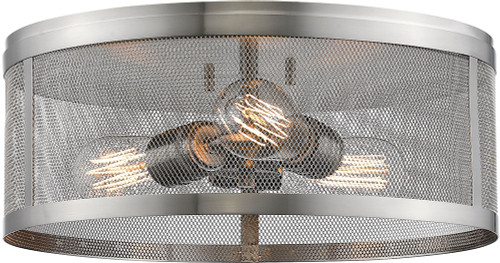 Z-Lite 331F14-BN Meshsmith Contemporary Brushed Nickel 14" Flush Lighting