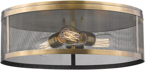 Z-Lite 331F18-NB Meshsmith Modern Natural Brass 18" Home Ceiling Lighting