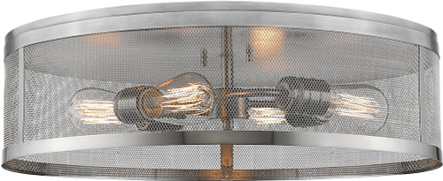 Z-Lite 331F21-BN Meshsmith Contemporary Brushed Nickel 21" Overhead Light Fixture