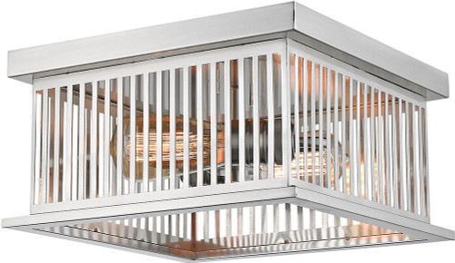 Z-Lite 333F2BN Camellia Modern Brushed Nickel 12" Ceiling Lighting Fixture