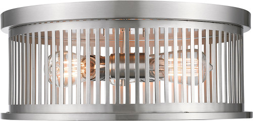 Z-Lite 334F3BN Camellia Modern Brushed Nickel 16" Ceiling Lighting