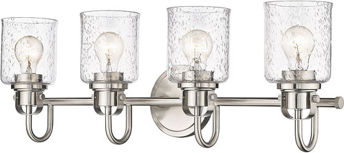 Z-Lite 340-4V-BN Kinsley Brushed Nickel 4-Light Vanity Lighting