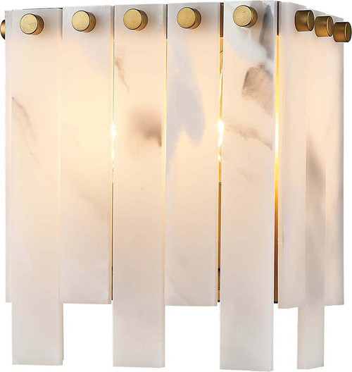 Z-Lite 345-2S-RB Viviana Modern Rubbed Brass Sconce Lighting