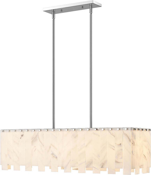 Z-Lite 345-40L-PN Viviana Modern Polished Nickel Island Lighting