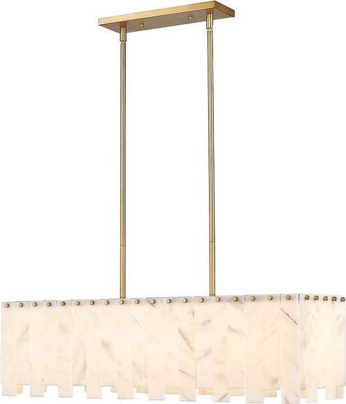 Z-Lite 345-40L-RB Viviana Contemporary Rubbed Brass Kitchen Island Lighting