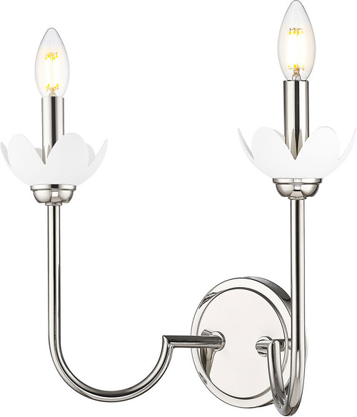 Z-Lite 352-2S-PN Allistair Modern Polished Nickel Lamp Sconce