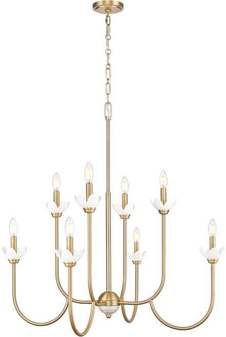 Z-Lite 352-8MGLD Allistair Contemporary Modern Gold Lighting Chandelier