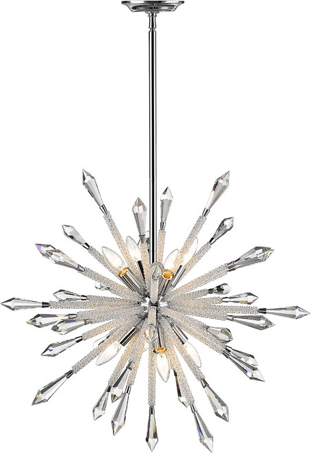Z-Lite 4002-8 Soleia Chrome 26.5" Lighting Chandelier