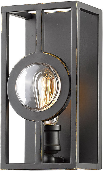 Z-Lite 448-1S-A-OB Port Contemporary Olde Bronze Wall Light Sconce