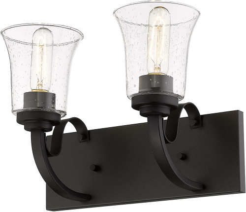 Z-Lite 461-2V-BRZ Halliwell Bronze 2-Light Bathroom Light Fixture