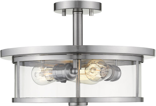 Z-Lite 462SF16-BN Savannah Modern Brushed Nickel 16" Ceiling Lighting Fixture