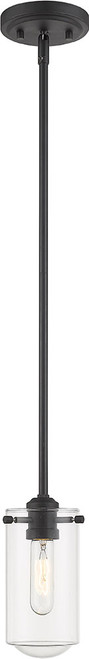 Z-Lite 471MP-MB Delaney Modern Matte Black Mini Hanging Pendant Lighting