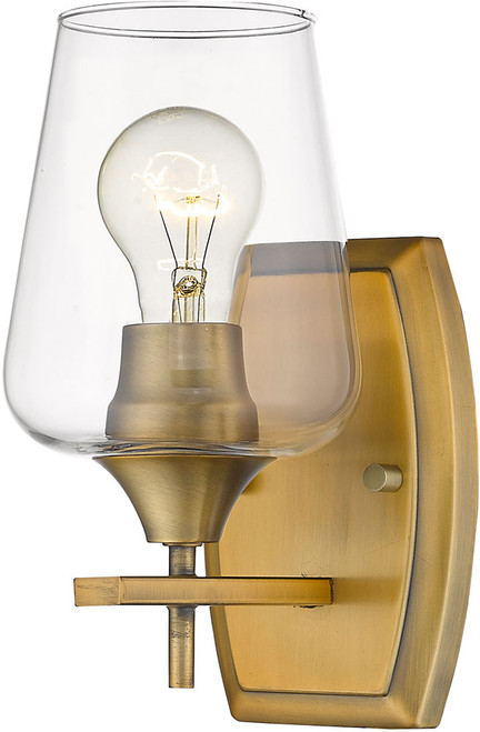 Z-Lite 473-1S-OBR Joliet Olde Brass Lighting Wall Sconce