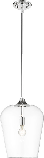 Z-Lite 473P12-CH Joliet Contemporary Chrome Outdoor Lighting Pendant