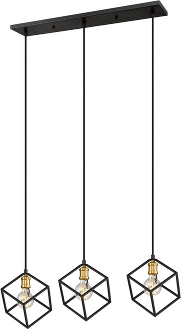 Z-Lite 478-3L-BRZ-OBR Vertical Contemporary Bronze / Olde Brass Multi Drop Ceiling Lighting