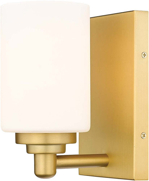 Z-Lite 485-1S-BG Soledad Brushed Gold Light Sconce