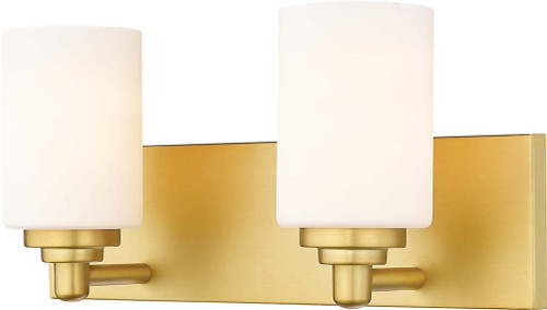 Z-Lite 485-2V-BG Soledad Brushed Gold 2-Light Bath Lighting