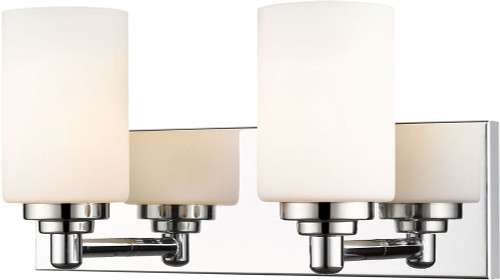 Z-Lite 485-2V-CH Soledad Chrome 2-Light Bathroom Vanity Light