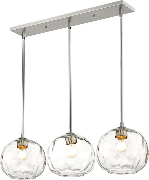 Z-Lite 490P10-3L-BN Chloe Brushed Nickel Multi Hanging Lamp