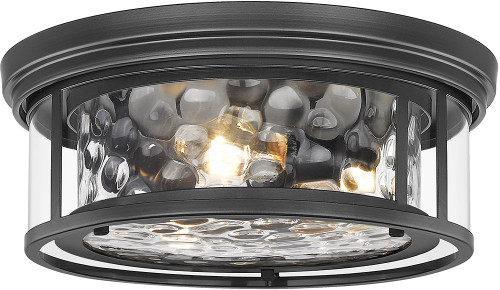 Z-Lite 493F3-MB Clarion Modern Matte Black 16" Home Ceiling Lighting