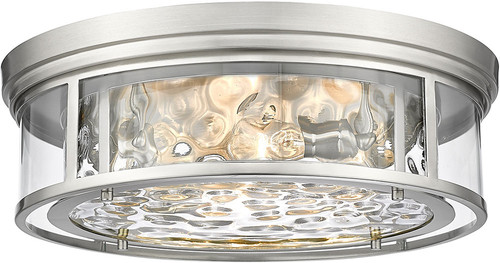 Z-Lite 493F4-BN Clarion Contemporary Brushed Nickel 21" Ceiling Light
