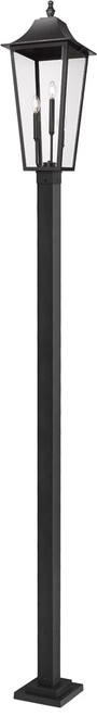 Z-Lite 5008PHXLS-536P-BK Gannon Black Exterior Lamp Post Light
