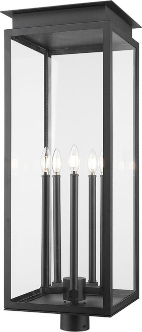 Z-Lite 5018PHXLR-BK Nova Black Exterior Post Lighting