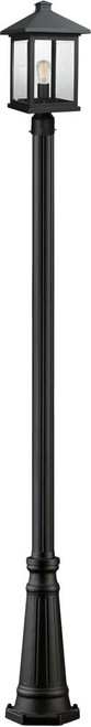Z-Lite 531PHBR-519P-BK Portland Black Exterior Post Lighting