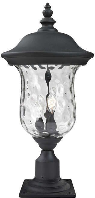 Z-Lite 533PHM-533PM-BK Armstrong Black Outdoor Post Mount
