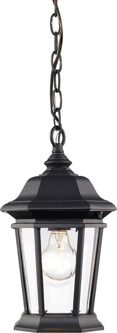 Z-Lite 540CHM-BK Melbourne Black Outdoor Hanging Pendant Light