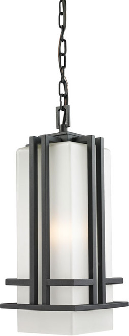 Z-Lite 549CHB-BK Abbey Black 7.75" Wide Exterior Drop Lighting Fixture