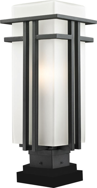 Z-Lite 549PHB-SQPM-BK Abbey Black 20.25" Tall Outdoor Pier Mount