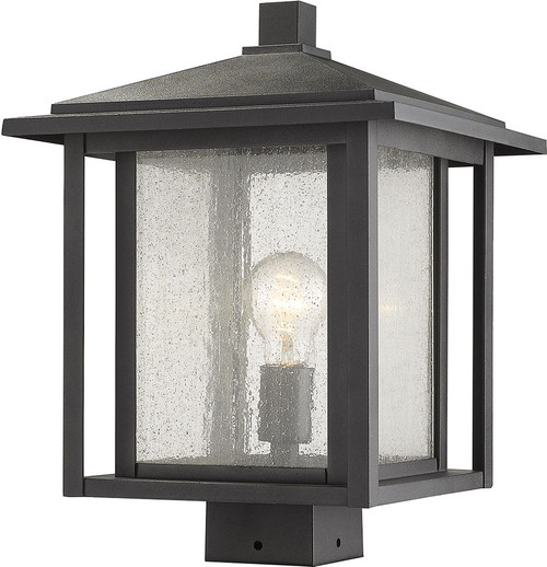Z-Lite 554PHBS-SQPM-BK Aspen Black Exterior Pier Mount - ZLT