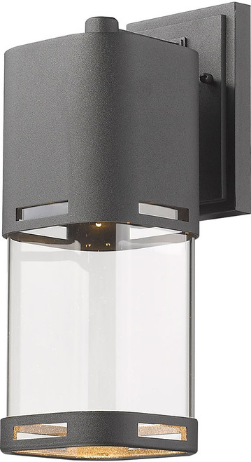 Z-Lite 562M-BK-LED Lestat Contemporary Black LED Exterior Wall Sconce Lighting