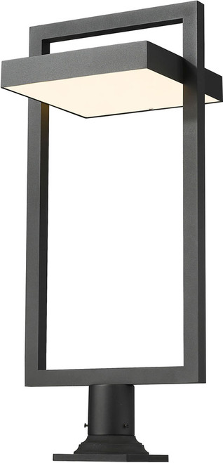 Z-Lite 566PHXLR-533PM-BK-LED Luttrel Contemporary Black LED Outdoor Pier Mount