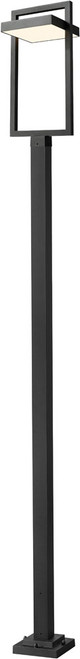 Z-Lite 566PHXLS-536P-BK-LED Luttrel Modern Black LED Outdoor Lamp Post Light