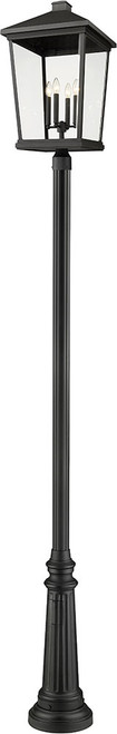 Z-Lite 568PHXXLR-511P-BK Beacon Black Post Lighting