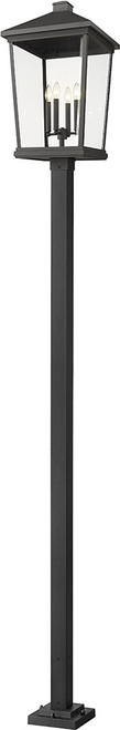 Z-Lite 568PHXXLS-536P-BK Beacon Black Post Light Fixture