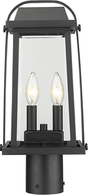 Z-Lite 574PHMR-BK Millworks Black Exterior Post Mount