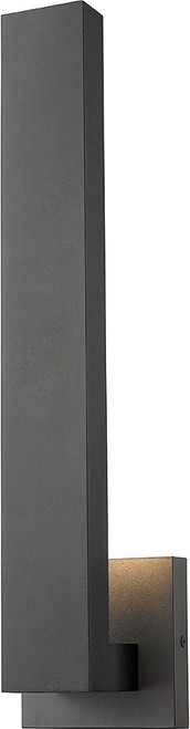 Z-Lite 576M-BK-LED Edge Modern Black LED Exterior 18.5" Wall Light Sconce