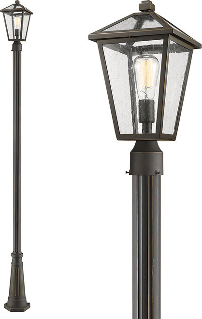 Z-Lite 579PHMR-519P-ORB Talbot Traditional Rubbed Bronze Outdoor Lamp Post Light Fixture