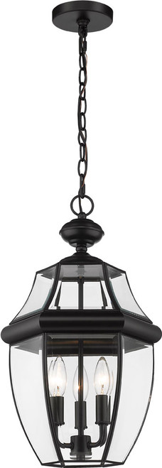 Z-Lite 580CHB-BK Westover Black Outdoor 12" Ceiling Light Pendant