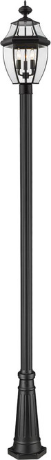Z-Lite 580PHB-519P-BK Westover Black Exterior Lamp Post Light