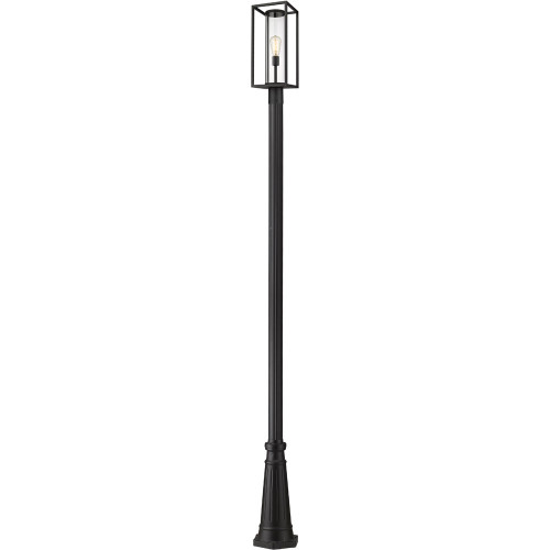 Z-Lite 584PHMR-519P-BK Dunbroch Modern Black Outdoor Post Light Fixture