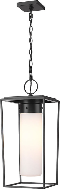 Z-Lite 595CHB-BK Sheridan Modern Black Outdoor 10" Hanging Lamp